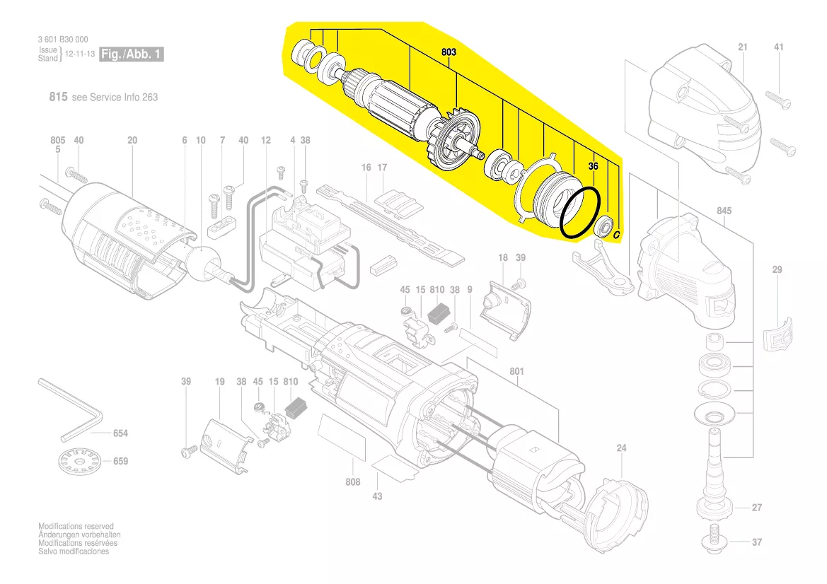 Induit BOSCH réf. 2 609 199 334